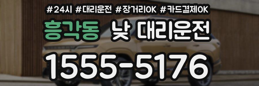 흥각동 낮 대리운전
