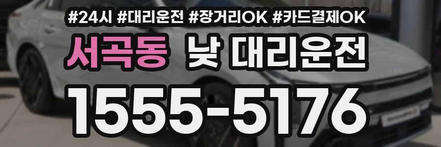서곡동 낮 대리운전
