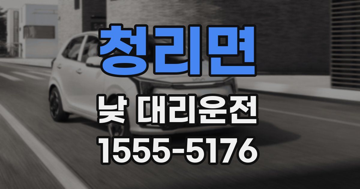 청리면 낮 대리운전
