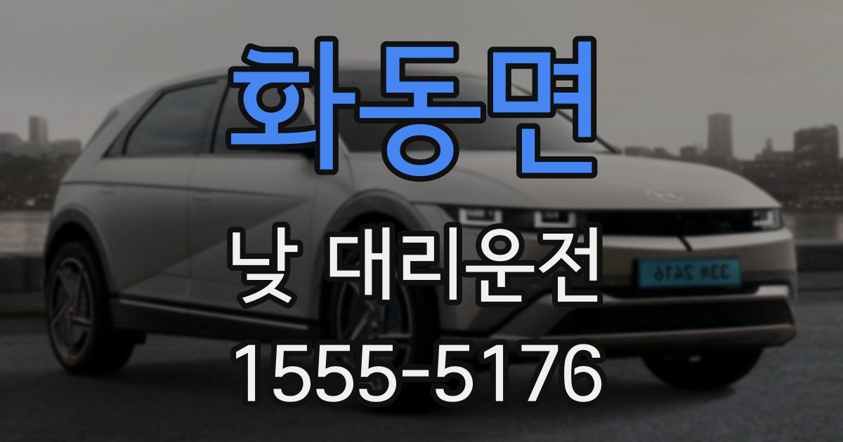화동면 낮 대리운전