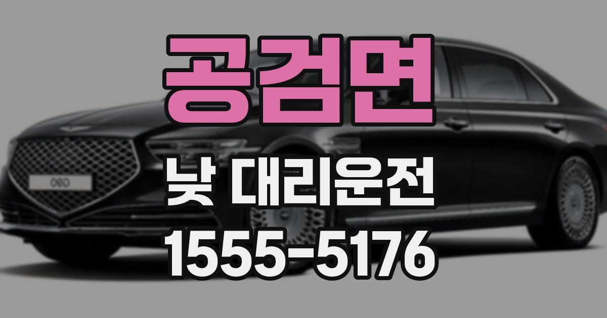 공검면 낮 대리운전