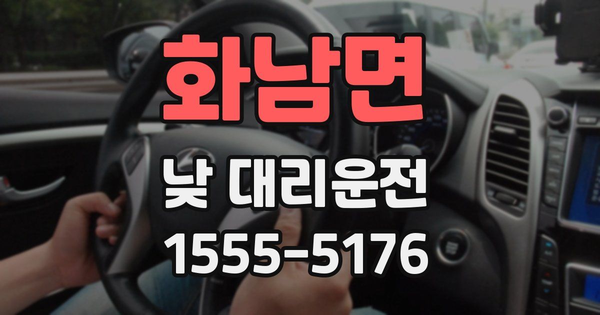 화남면 낮 대리운전
