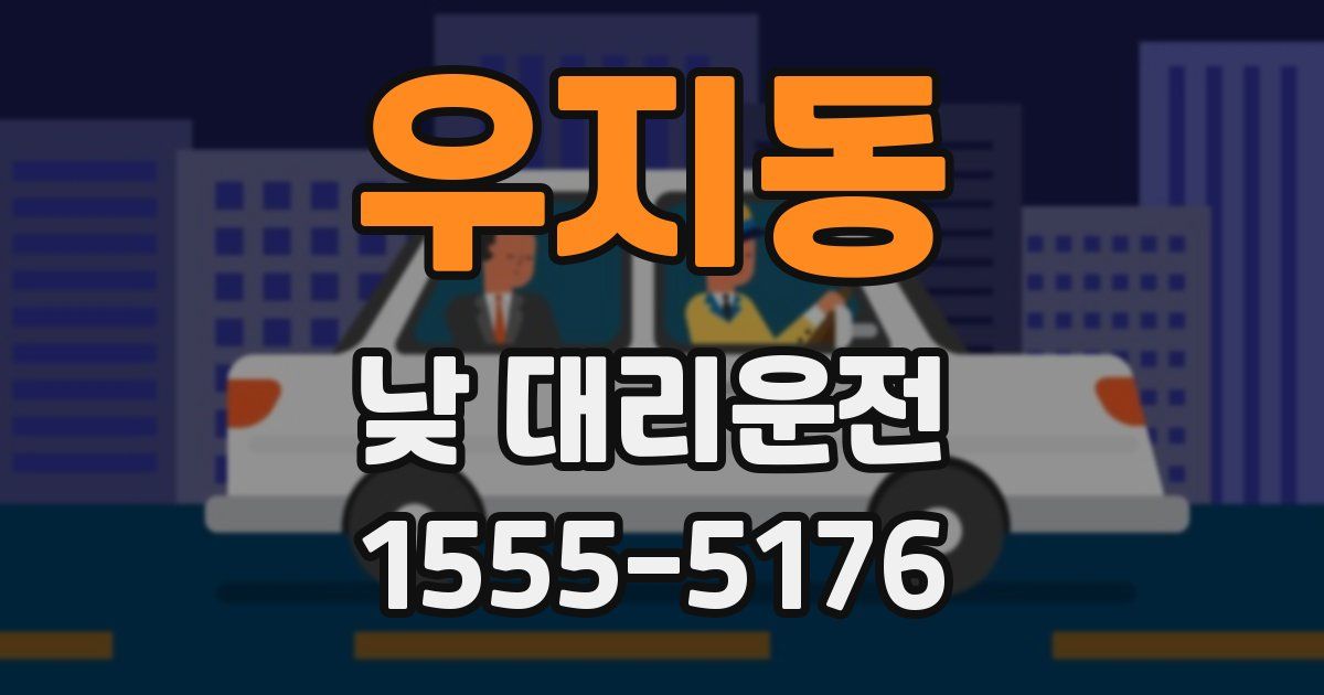 우지동 낮 대리운전