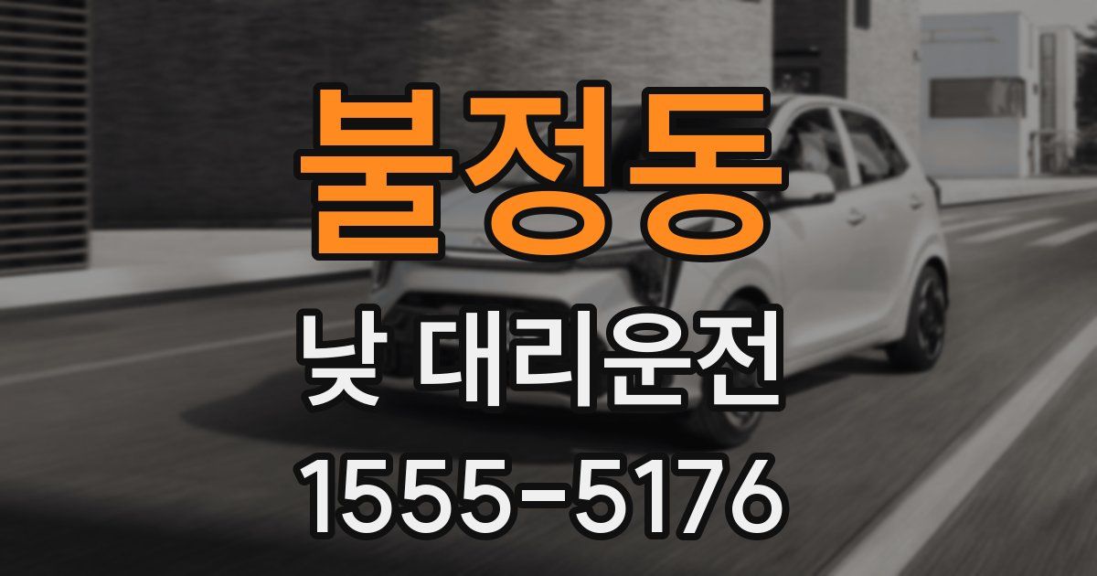 불정동 낮 대리운전