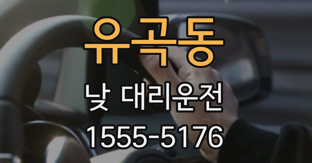 유곡동 낮 대리운전