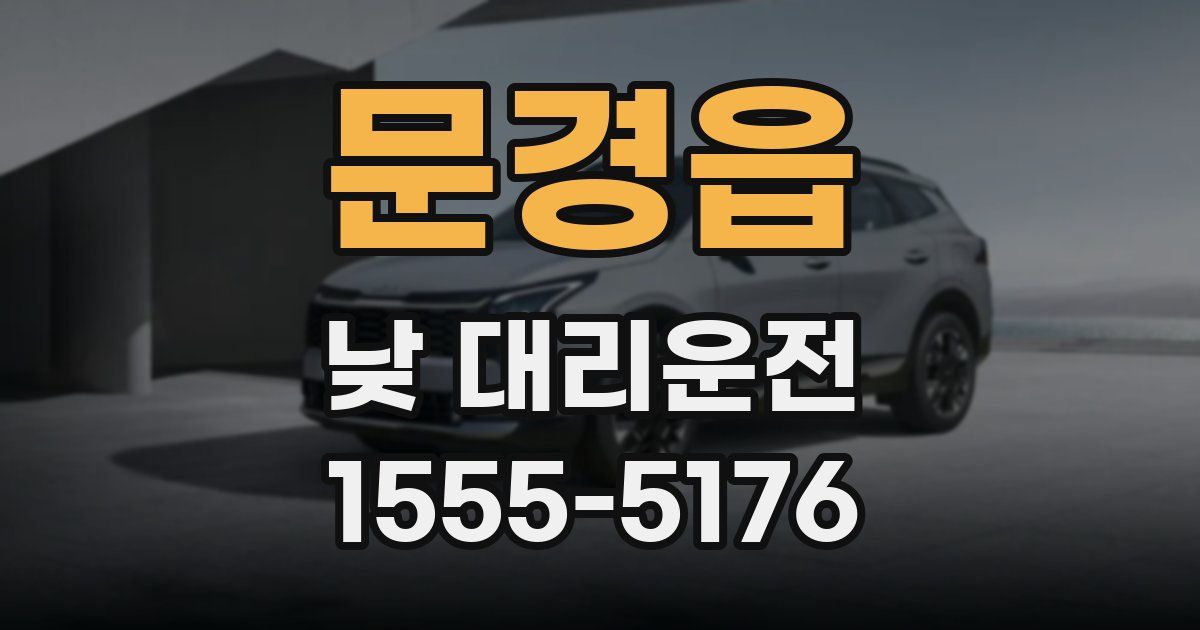 문경읍 낮 대리운전
