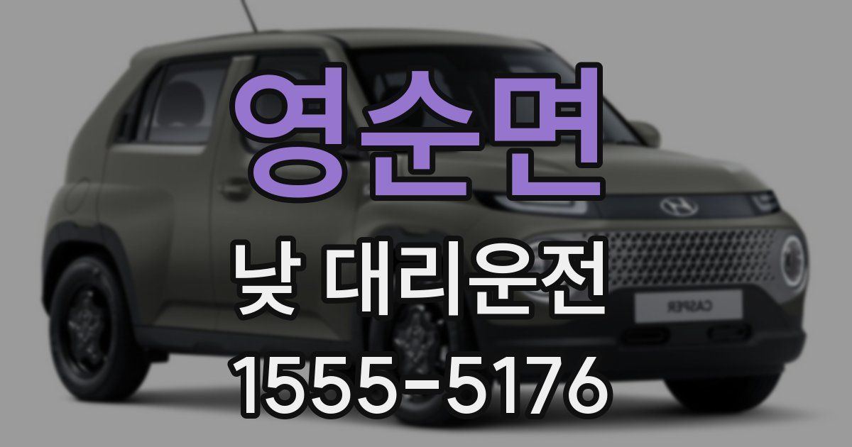 영순면 낮 대리운전