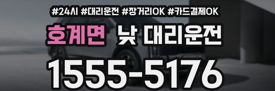 호계면 낮 대리운전