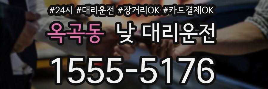 옥곡동 낮 대리운전