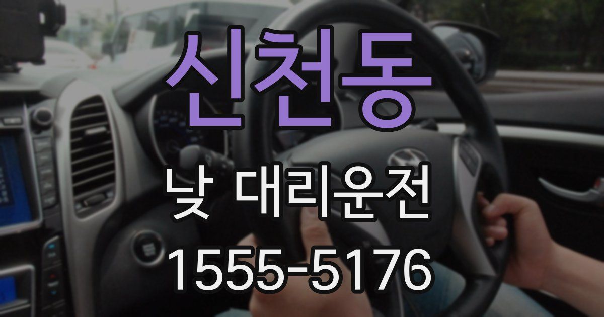 신천동 낮 대리운전