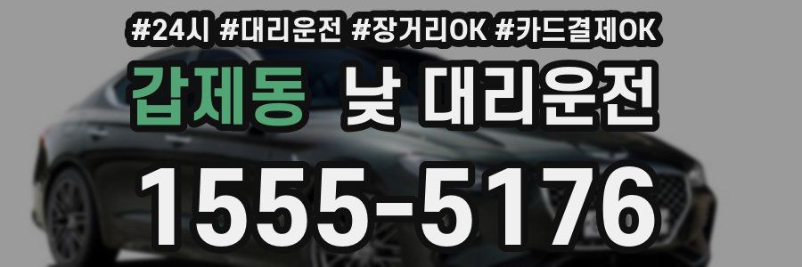 갑제동 낮 대리운전