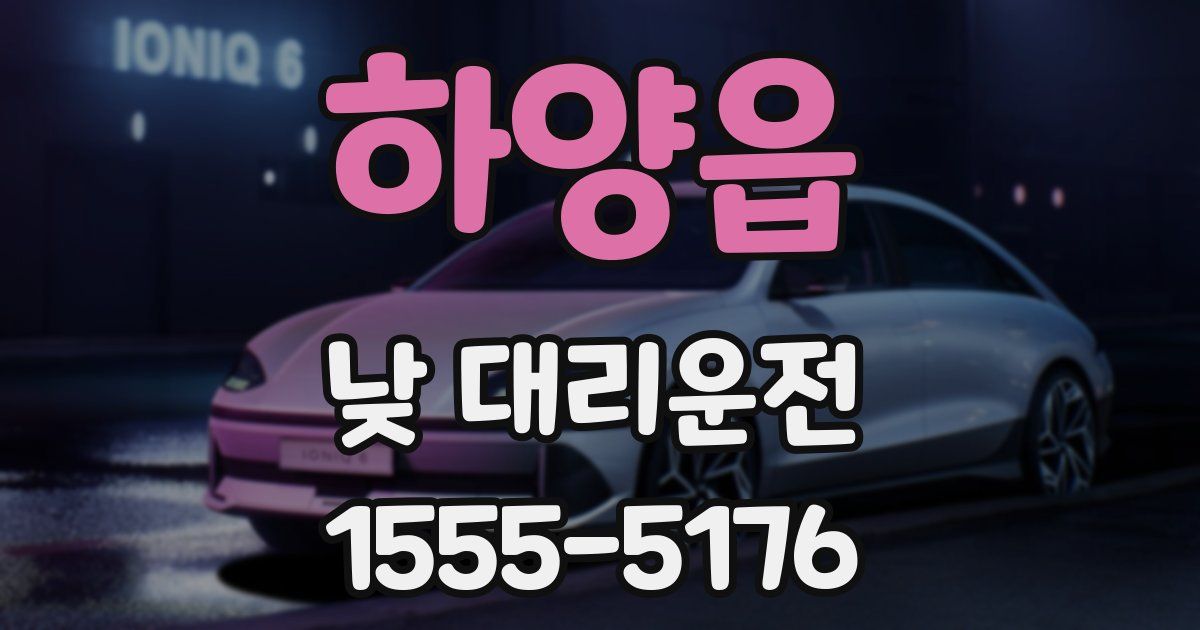 하양읍 낮 대리운전