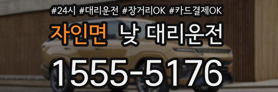 자인면 낮 대리운전