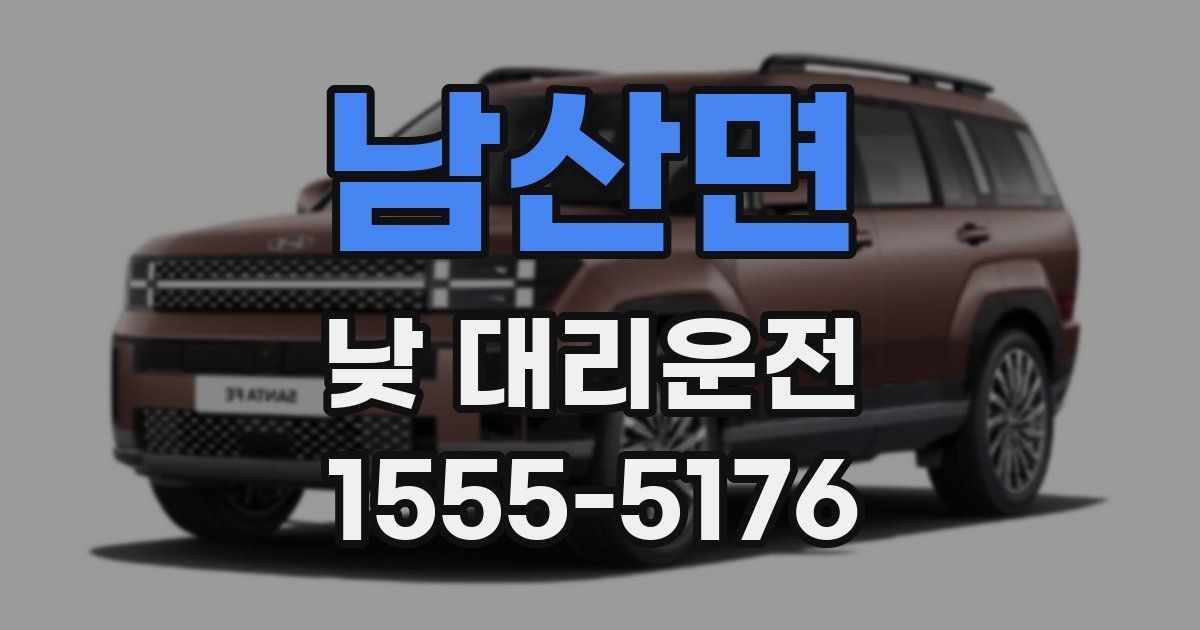 남산면 낮 대리운전