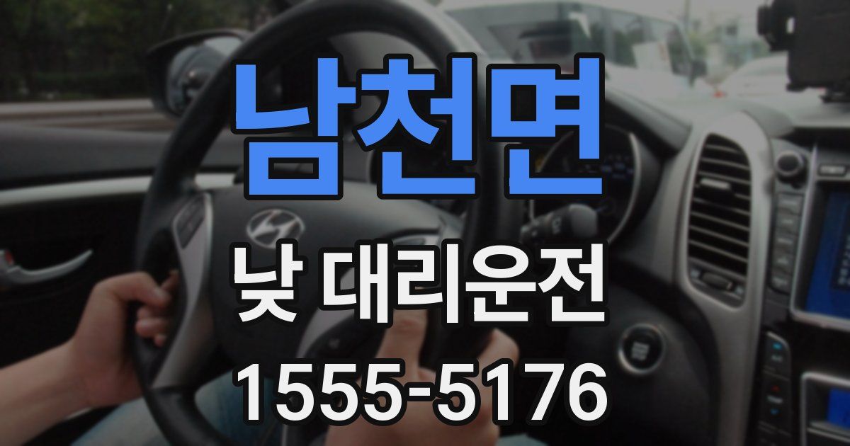 남천면 낮 대리운전