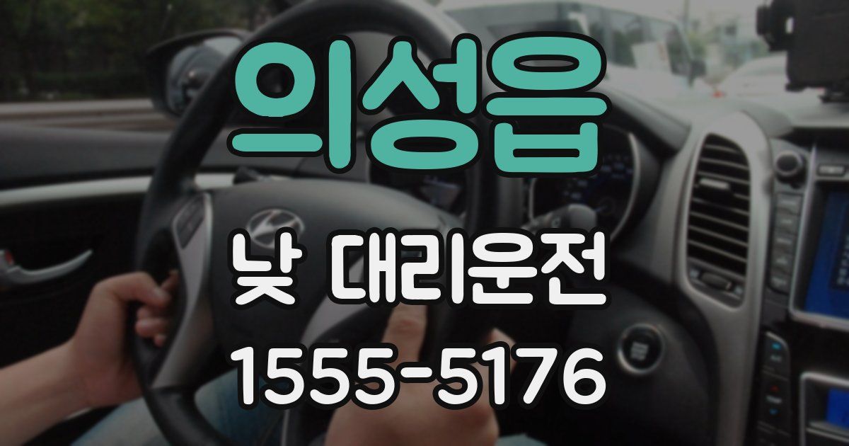 의성읍 낮 대리운전