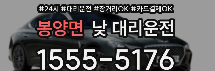 봉양면 낮 대리운전