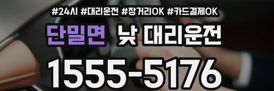 단밀면 낮 대리운전