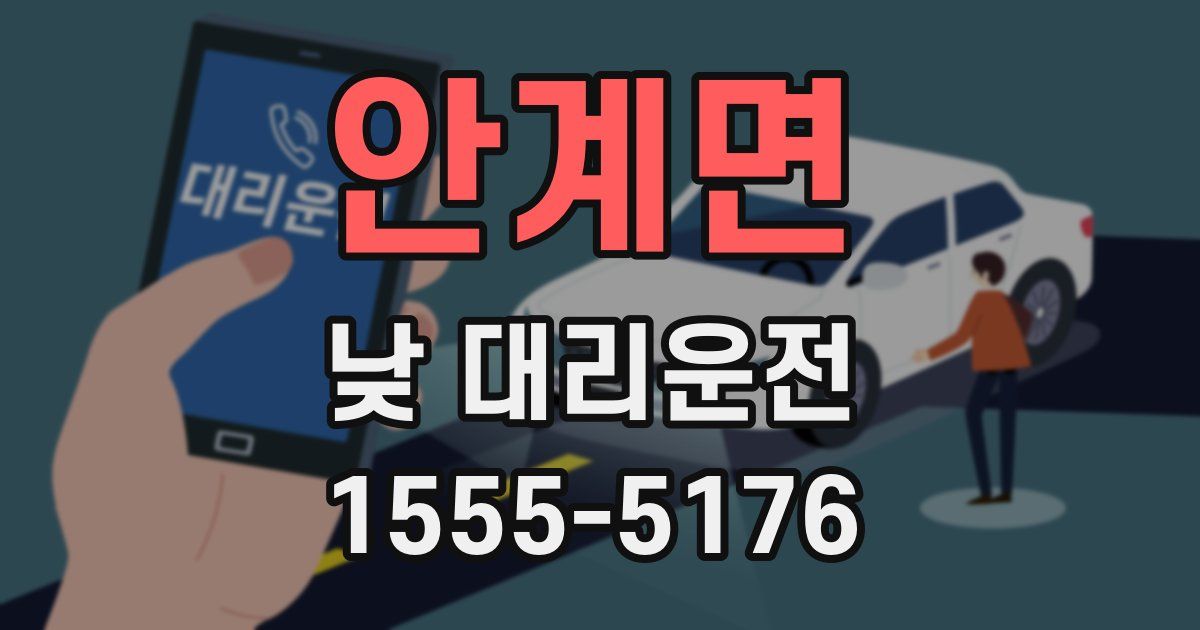 안계면 낮 대리운전