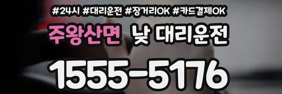 주왕산면 낮 대리운전