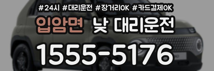 입암면 낮 대리운전