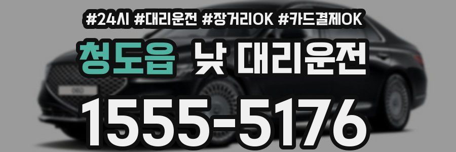 청도읍 낮 대리운전