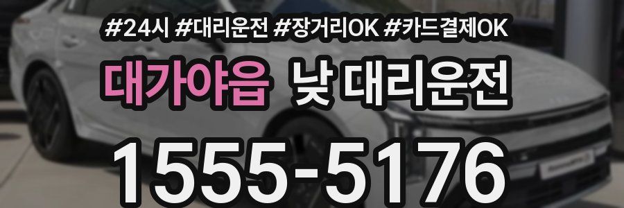 대가야읍 낮 대리운전