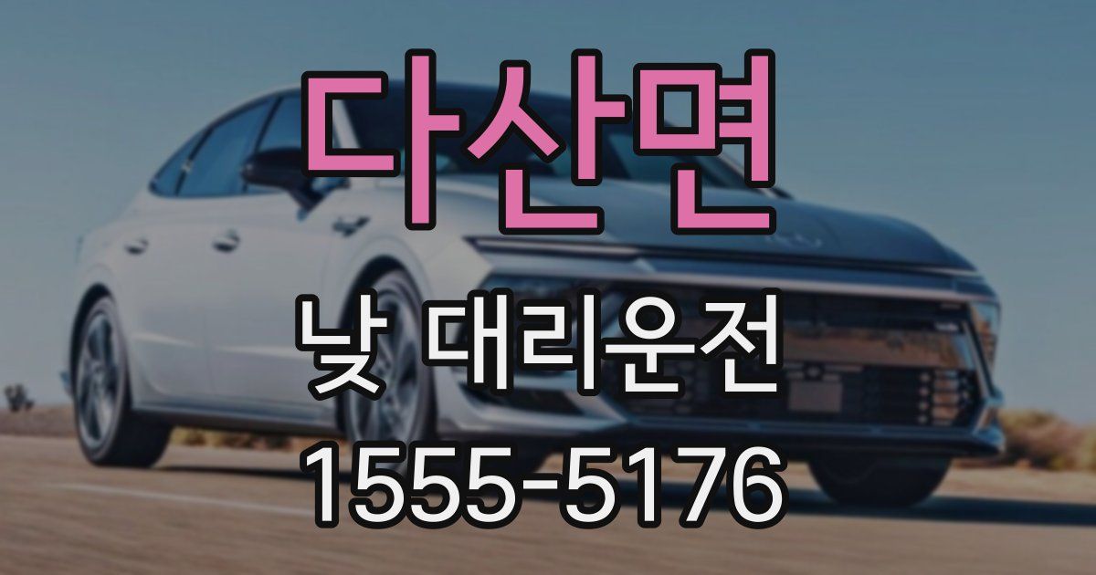 다산면 낮 대리운전