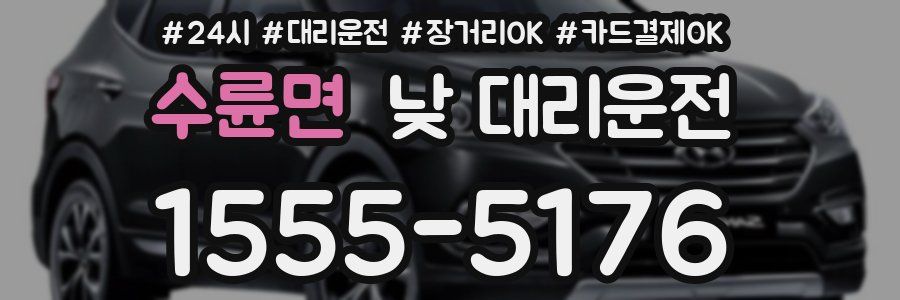 수륜면 낮 대리운전
