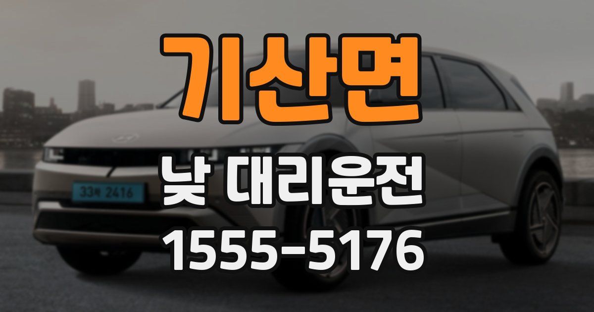 기산면 낮 대리운전