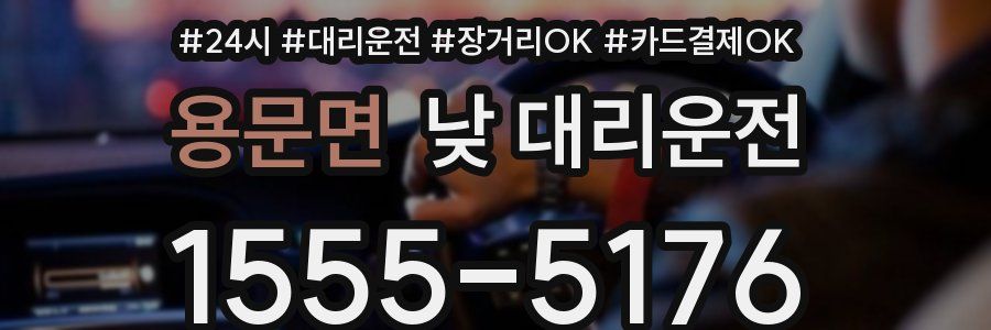용문면 낮 대리운전