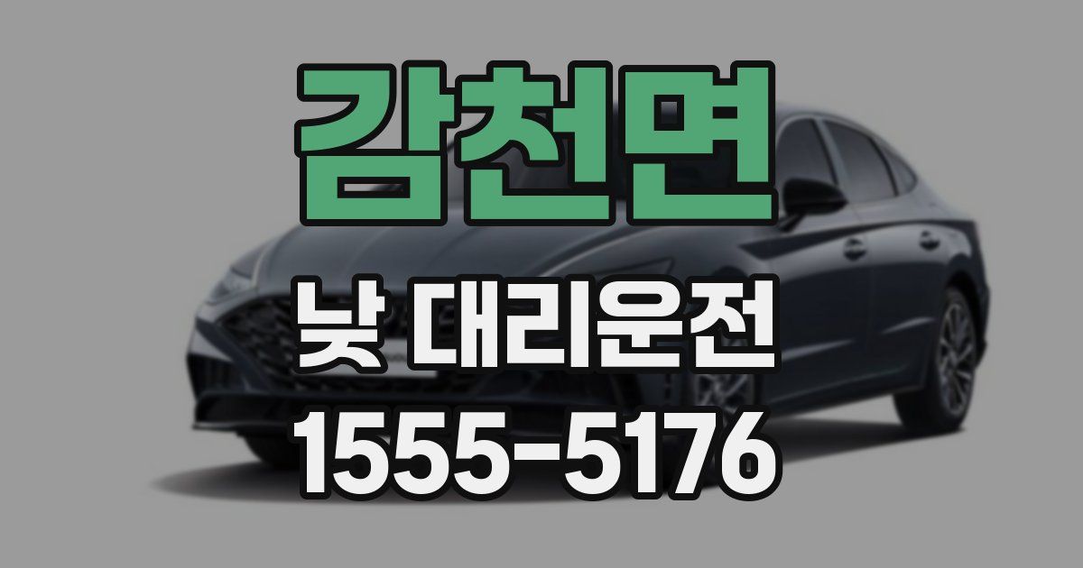 감천면 낮 대리운전