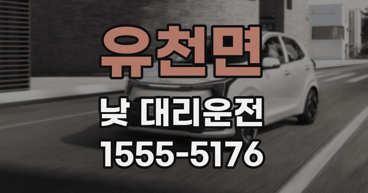 유천면 낮 대리운전