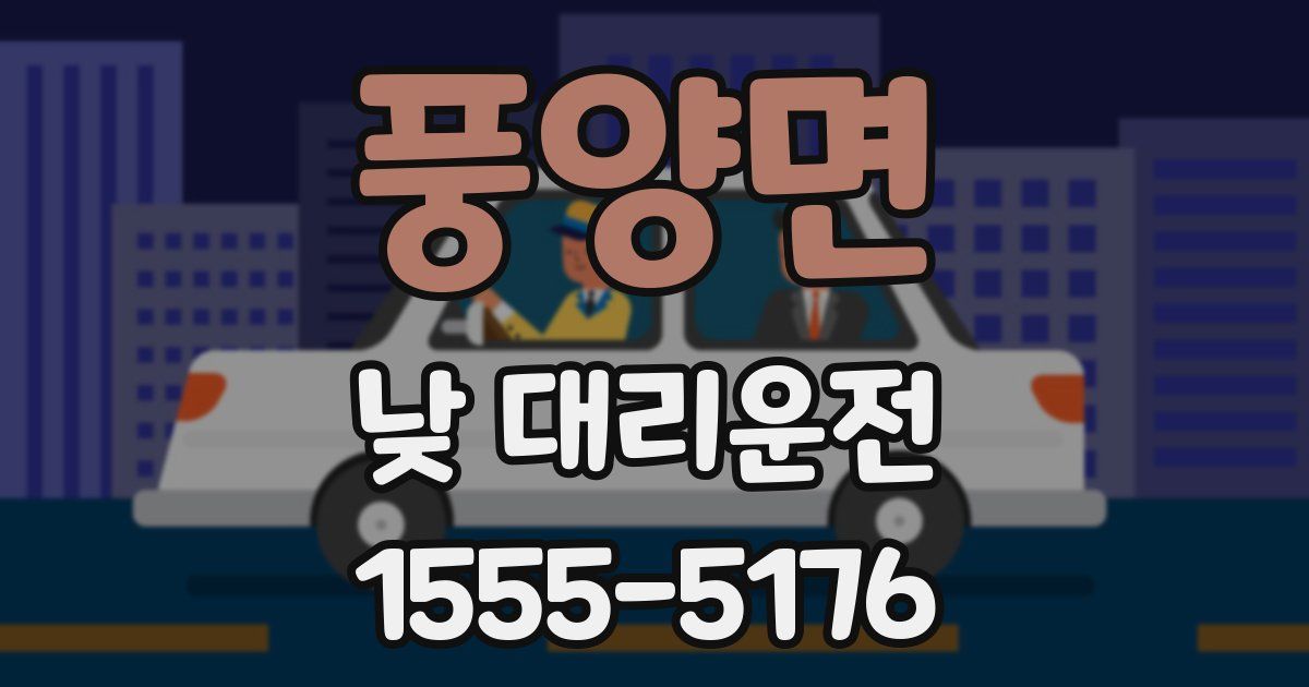 풍양면 낮 대리운전