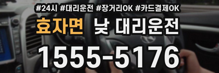 효자면 낮 대리운전