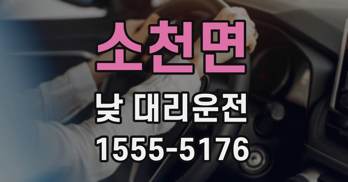 소천면 낮 대리운전