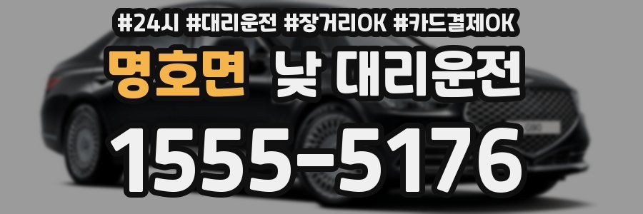 명호면 낮 대리운전