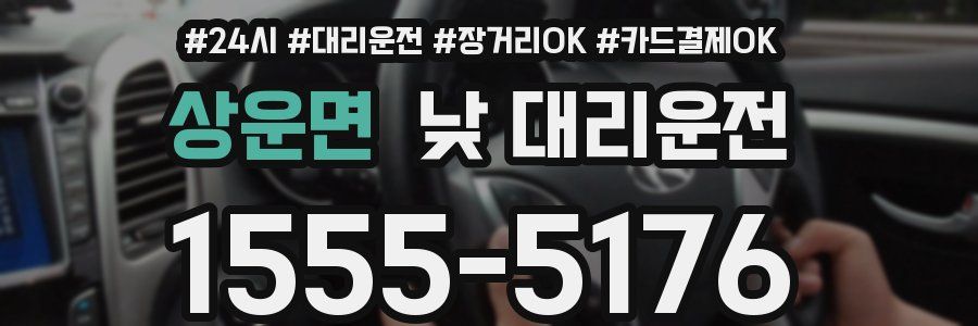 상운면 낮 대리운전
