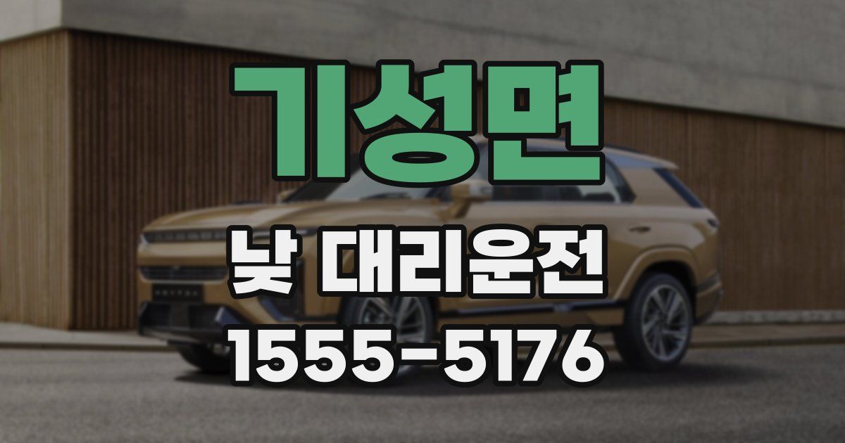 기성면 낮 대리운전