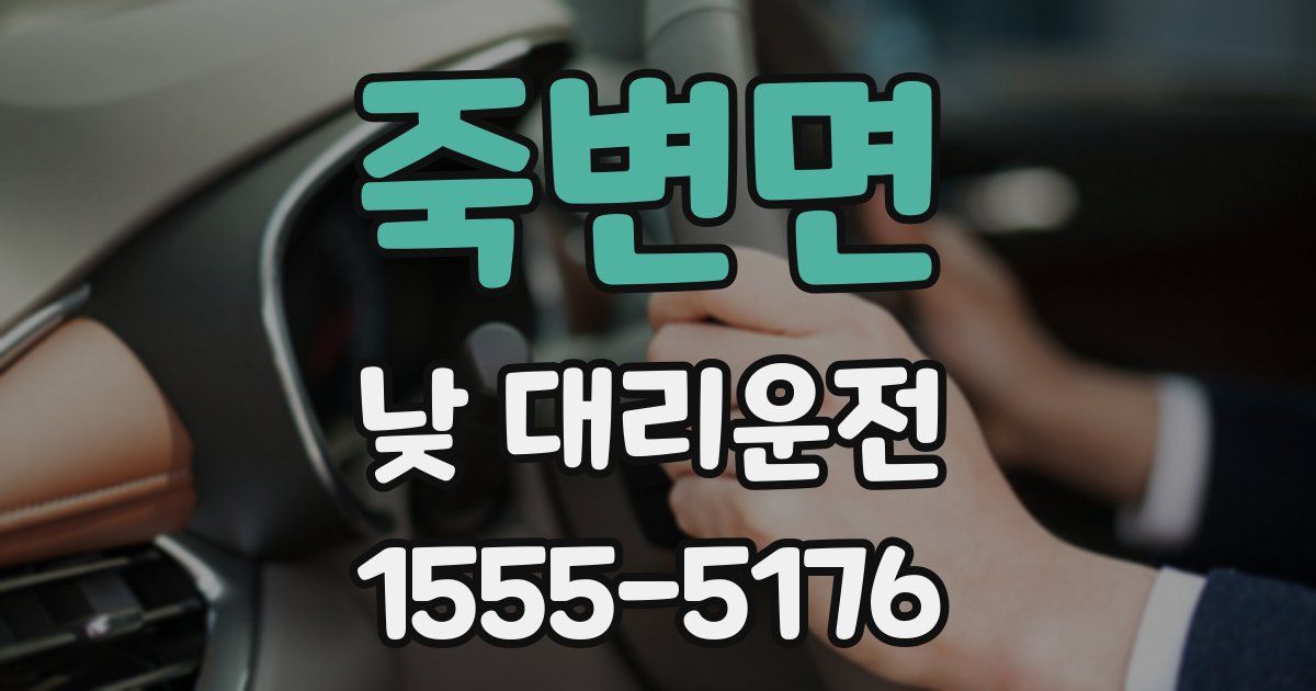 죽변면 낮 대리운전
