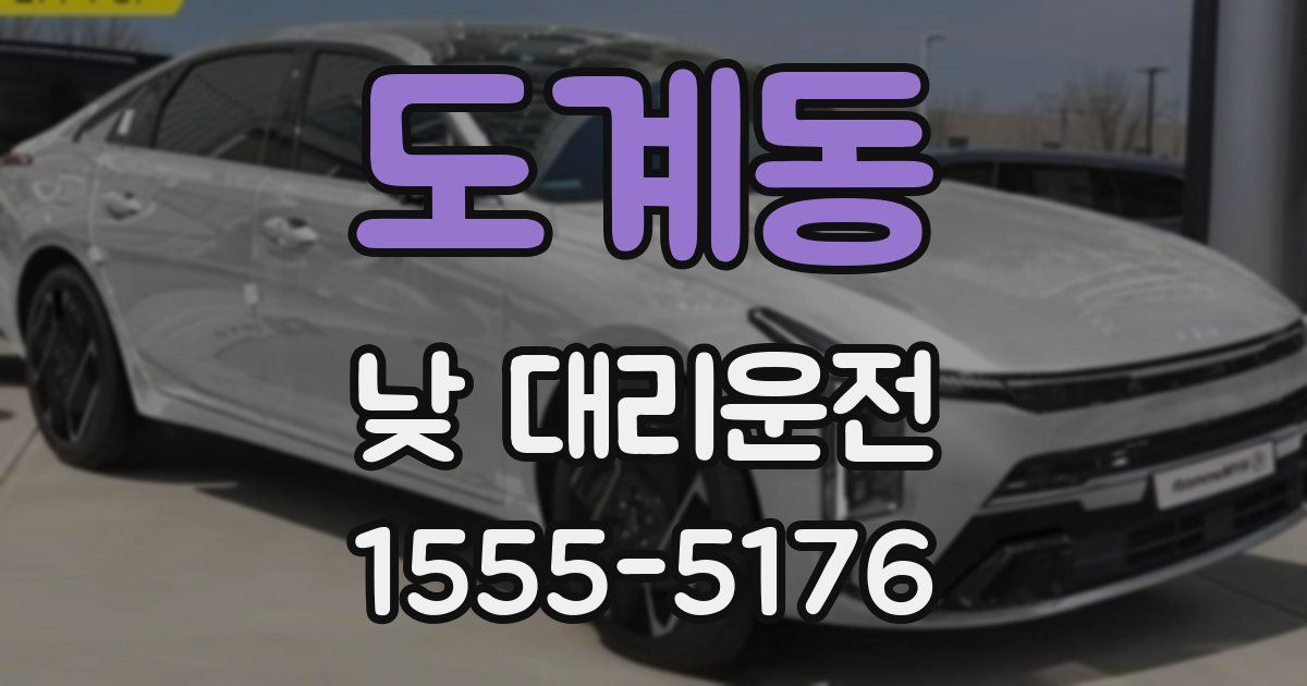 도계동 낮 대리운전