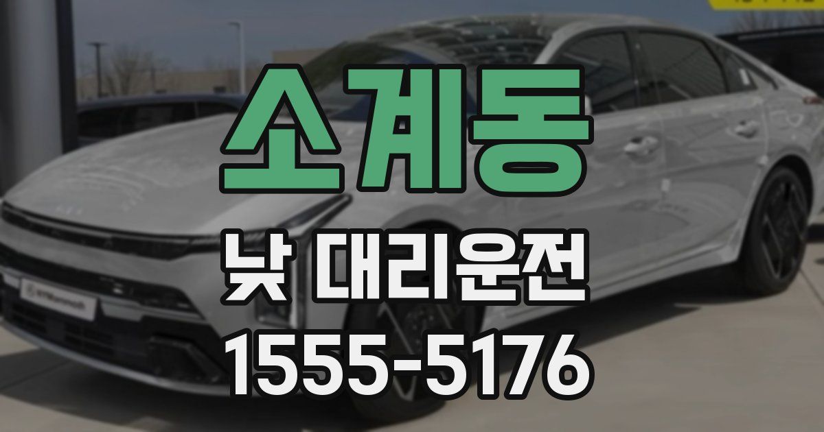소계동 낮 대리운전