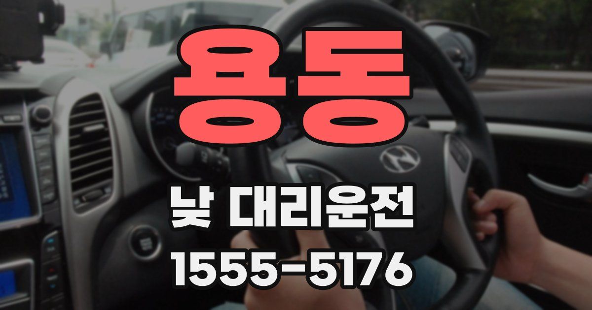 용동 낮 대리운전