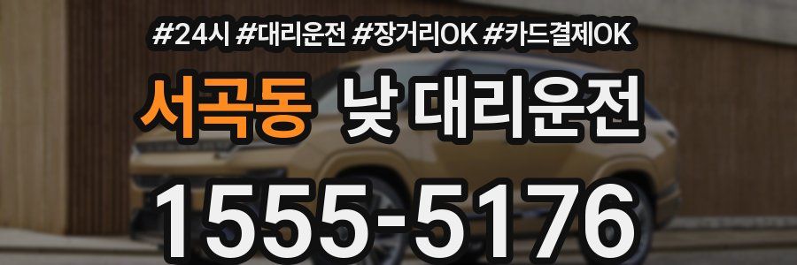서곡동 낮 대리운전
