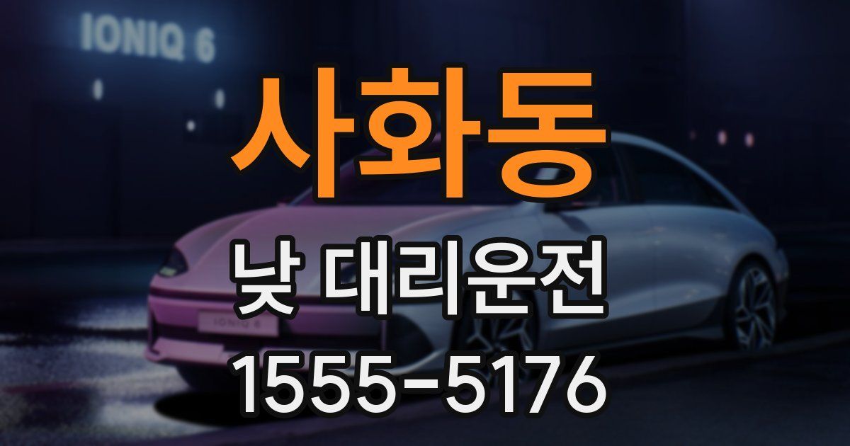 사화동 낮 대리운전