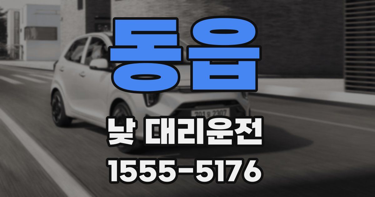 동읍 낮 대리운전