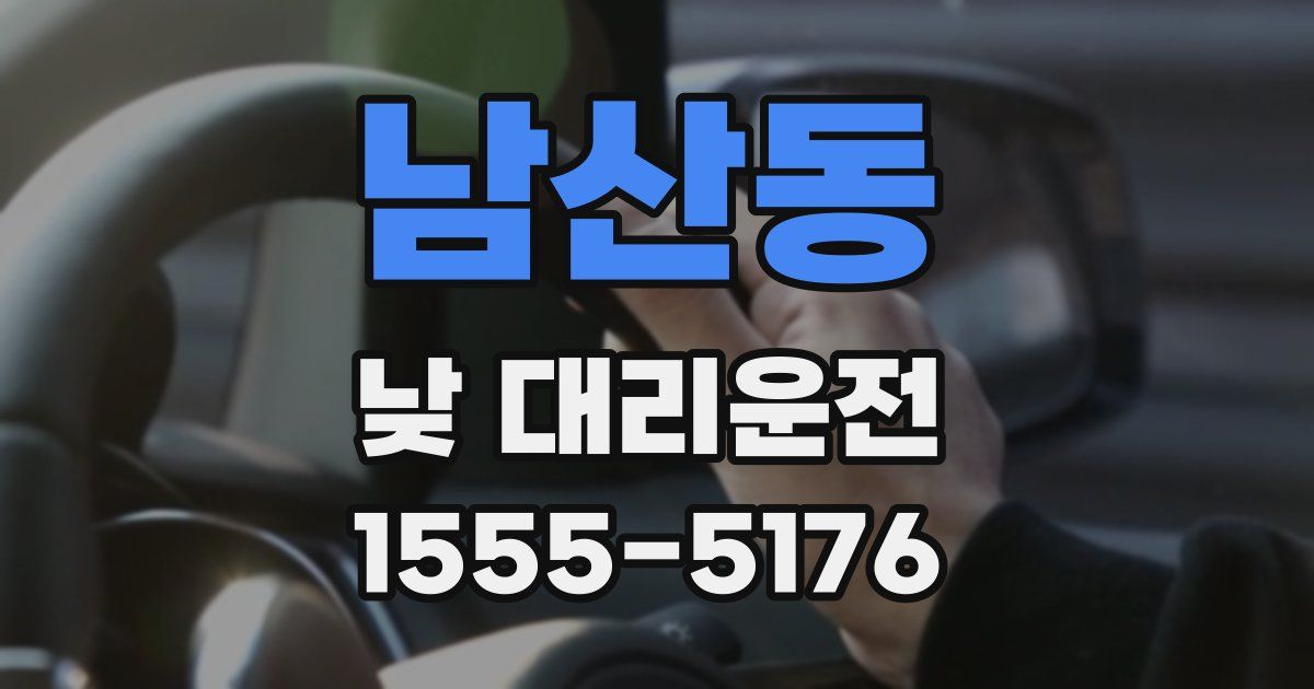 남산동 낮 대리운전