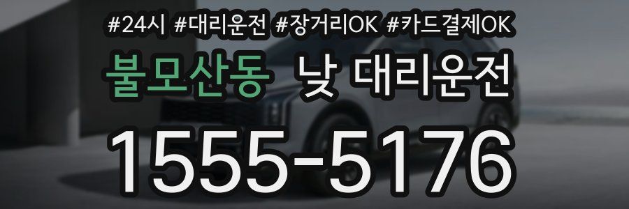 불모산동 낮 대리운전