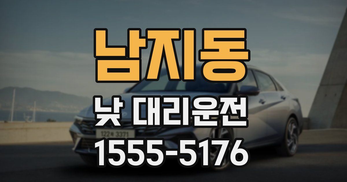 남지동 낮 대리운전