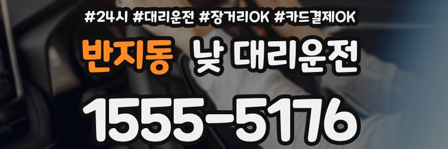반지동 낮 대리운전